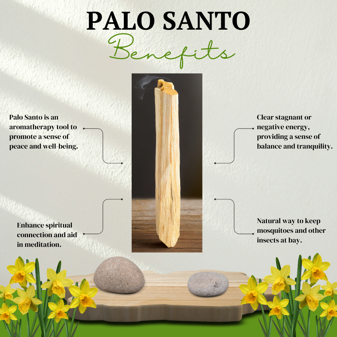 Salvia Blanca, Palito de Palo Santo y Piedra Cristal Natural