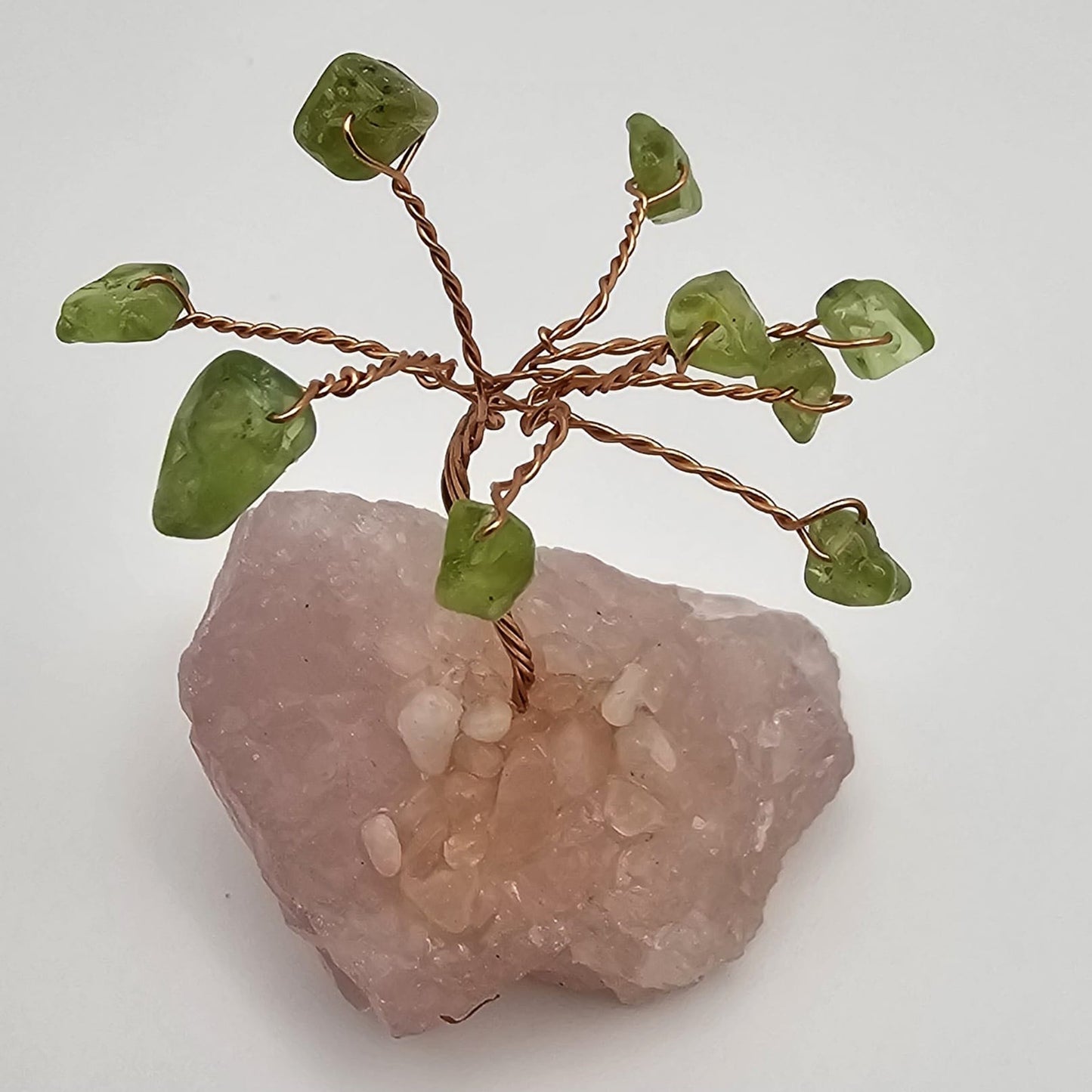 Árbol de Cristal Natural con Piedras Preciosas